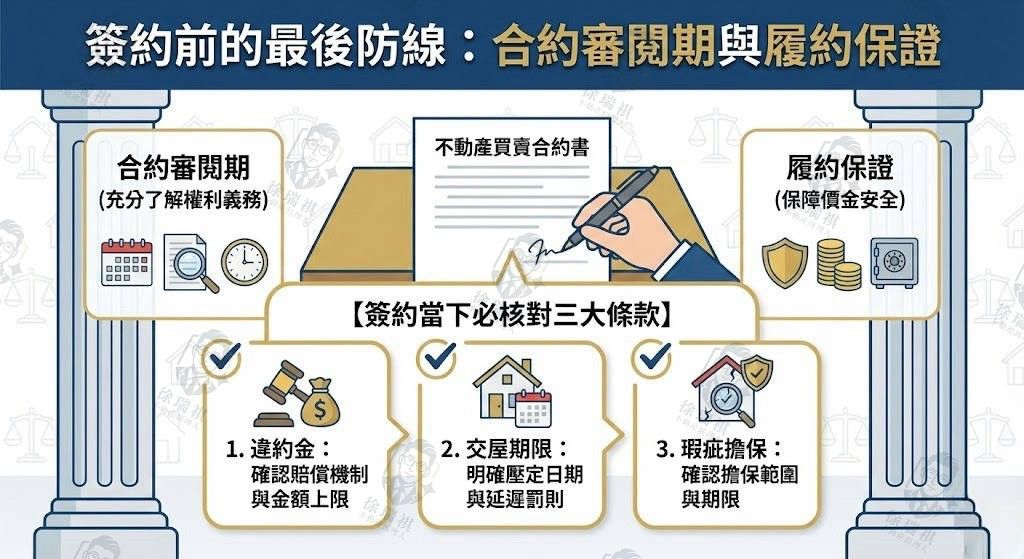 簽約前合約審閱期與履約保證